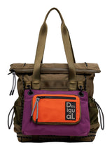 Desigual Accessories-Mochila Grande de Nailon, Nylon Backpack Big Mujeres, Verde, Einheitsgröße