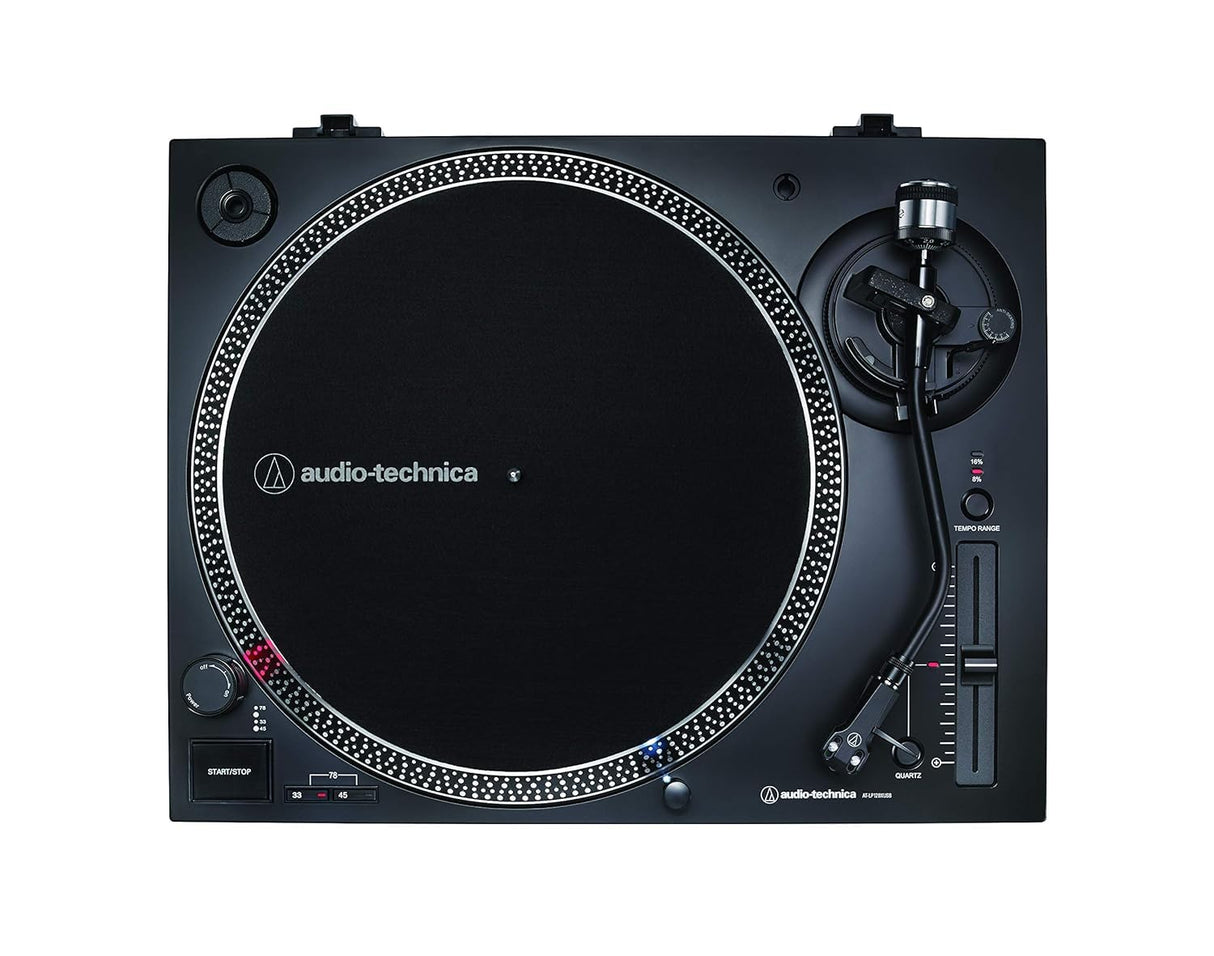 Audio-Technica LP120XUSBBK Giradiscos de Tracción Directa (Analógico y USB) Negro