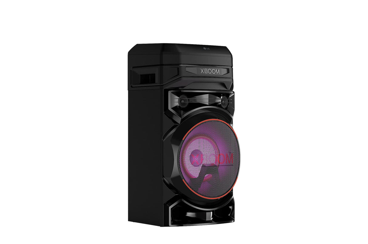LG XBOOM RNC5 - Altavoz Bluetooth, Alta Potencia, Portátil, USB, Funciones DJ, Karaoke, con Luces LED Variables, Amplia Conectividad, El Sonido Absoluto, 3 Altavoces, Color Negro