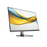 HP 527da - Monitor 27" FHD (1920x1080, IPS, 100Hz, 5 ms, 99% sRGB, 300 Nits, Contraste 1500:1, Altura e Inclinación Ajustables, Altavoces Integrados, Low Blue Light) Negro con Soporte Gris Metálico