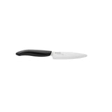 Kyocera KB-RD BK 2KN EU, Juego de cuchillos, Cuchillo utilitario de 11 cm, Cuchillo Santoku de 14 cm, bloque de cuchillo redondo para hasta 8 cuchillos, hoja de cerámica de circonio afilada