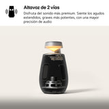 LG XBOOM 360 XO2T, Altavoz portátil, Bluetooth 5.3, Sonido Onmidireccional de 20W de Potencia, Iluminación LED Multicolor, Resistente al Agua y Polvo IP55, Color Negro