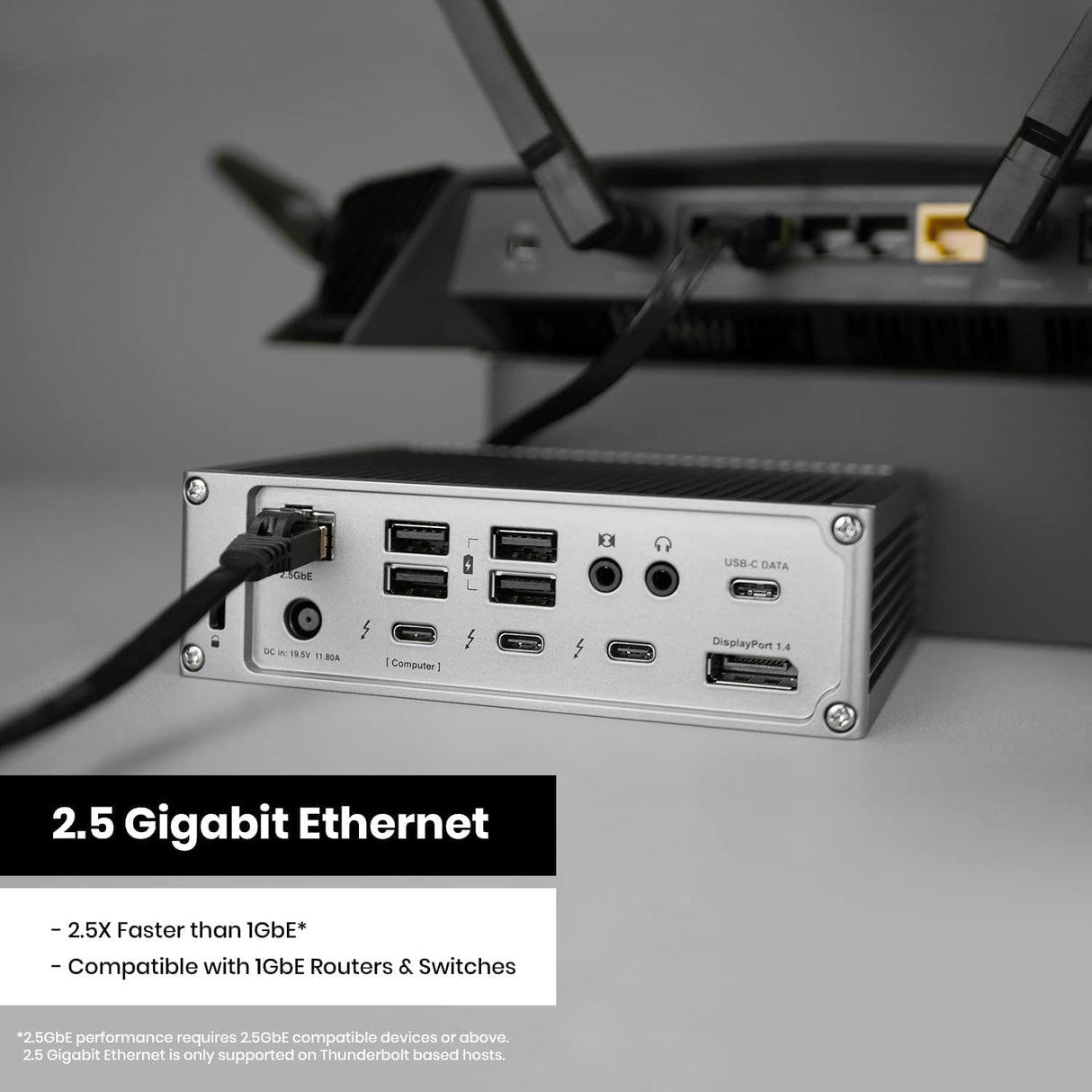 CalDigit TS4 Thunderbolt 4 - Base de Carga (18 Puertos, 98 W, 3 Thunderbolt 4 40 GB/s, 5 USB-A, 3 USB-C (10 GB/s), 8 K o 2 Pantallas 6 K 60 Hz, Mac, PC, Compatible con Cromo, con Cable de 0,8 m)