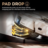 SHARK PowerDetect Robot Aspirador 2 en 1 y mopa, NeverTouch Pro 60 días autovacía, Auto-Recarga y autolimpiante Robot Aspirador con navegación 3D y LiDAR, NeverStuck Obstáculo Bypass, WiFi/App/Alexa,