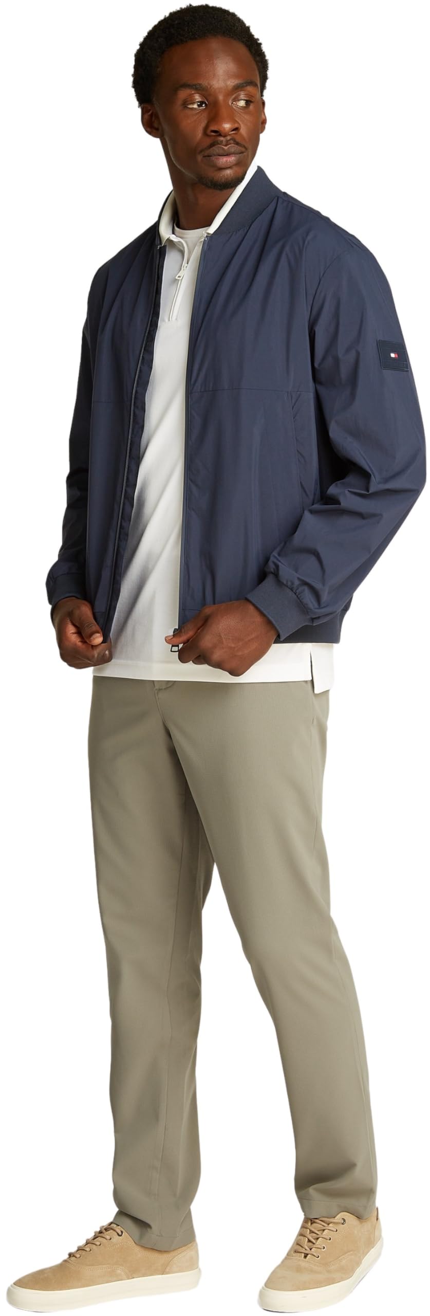 Tommy Hilfiger Chaqueta Bomber MW0MW39199, Blue (Desert Sky), S para Hombre