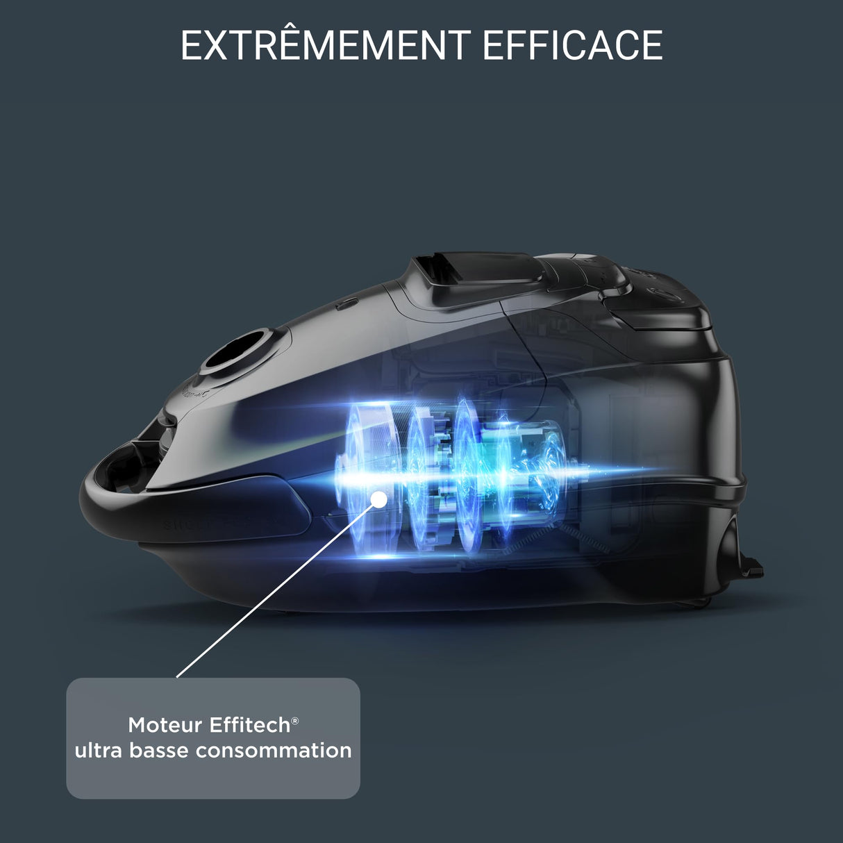 Rowenta Silence Force Effitech Aspirador con Bolsa, Rojo