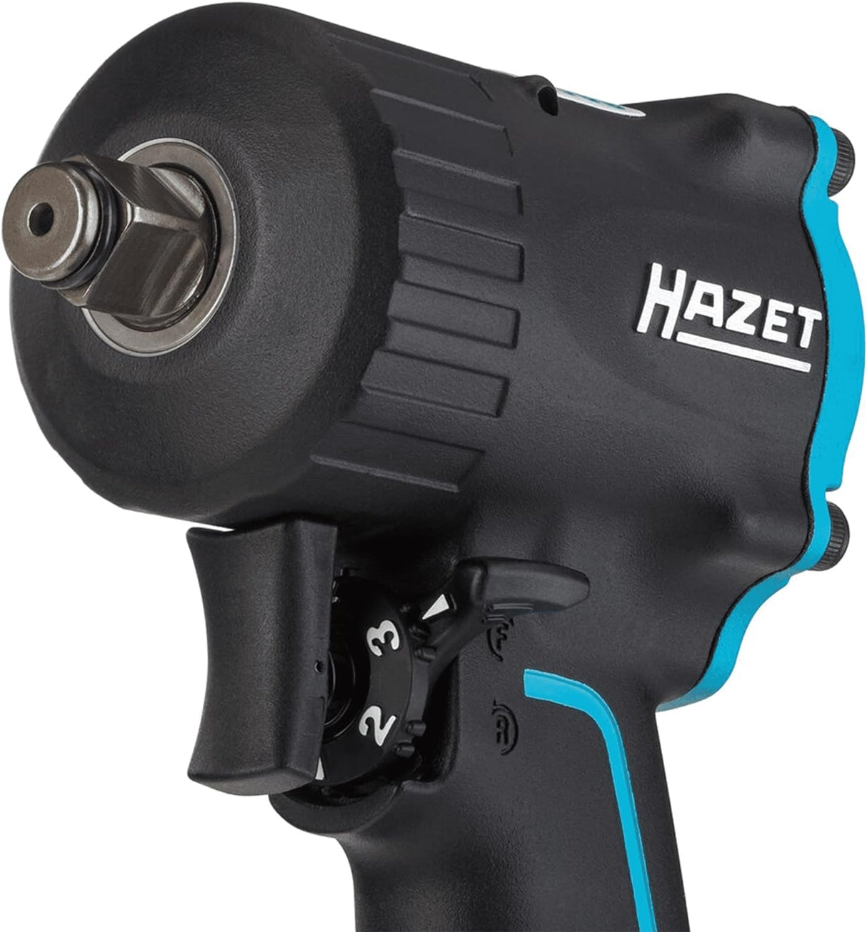 Llave de impacto neumática HAZET 9012M I Max. par de apriete 1100 Nm, cuadrado 12,5 mm (1/2 pulgada) I baja vibración - herramienta para apretar y aflojar tornillos