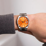 Citizen Inspección automática NJ0151-88Z, Naranja/Plata