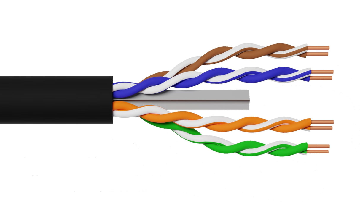 LINK LK305U6EST - Cable sólido UTP para Redes categoría 6 LSZH AWG24 de Cobre para Exterior Bobina MT 305 Vaina PE