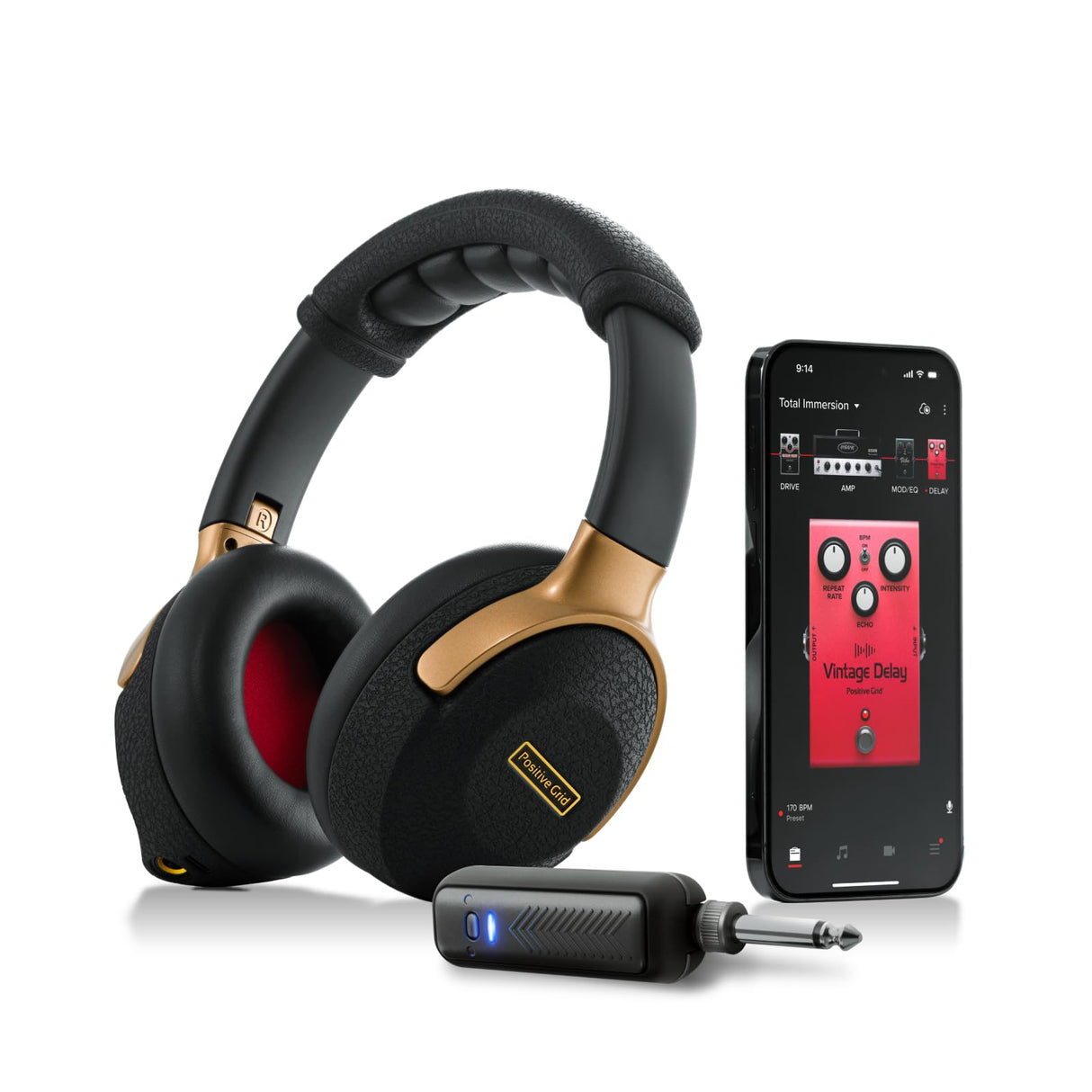 Positive Grid Spark NEO Amplificador de Auriculares Inalámbrico de Guitarra con IA, Controladores Personalizados, Aislamiento de Ruido, Bluetooth y Smart App para Guitarras Eléctricas Acústicas y Bajo