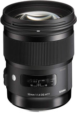 Sigma Art, 50mm F1.4 DG HSM - Objetivo (50mm F1.4 DG HSM, SLR, 13/8, 1.4, Sigma, Negro, 8.54 cm)