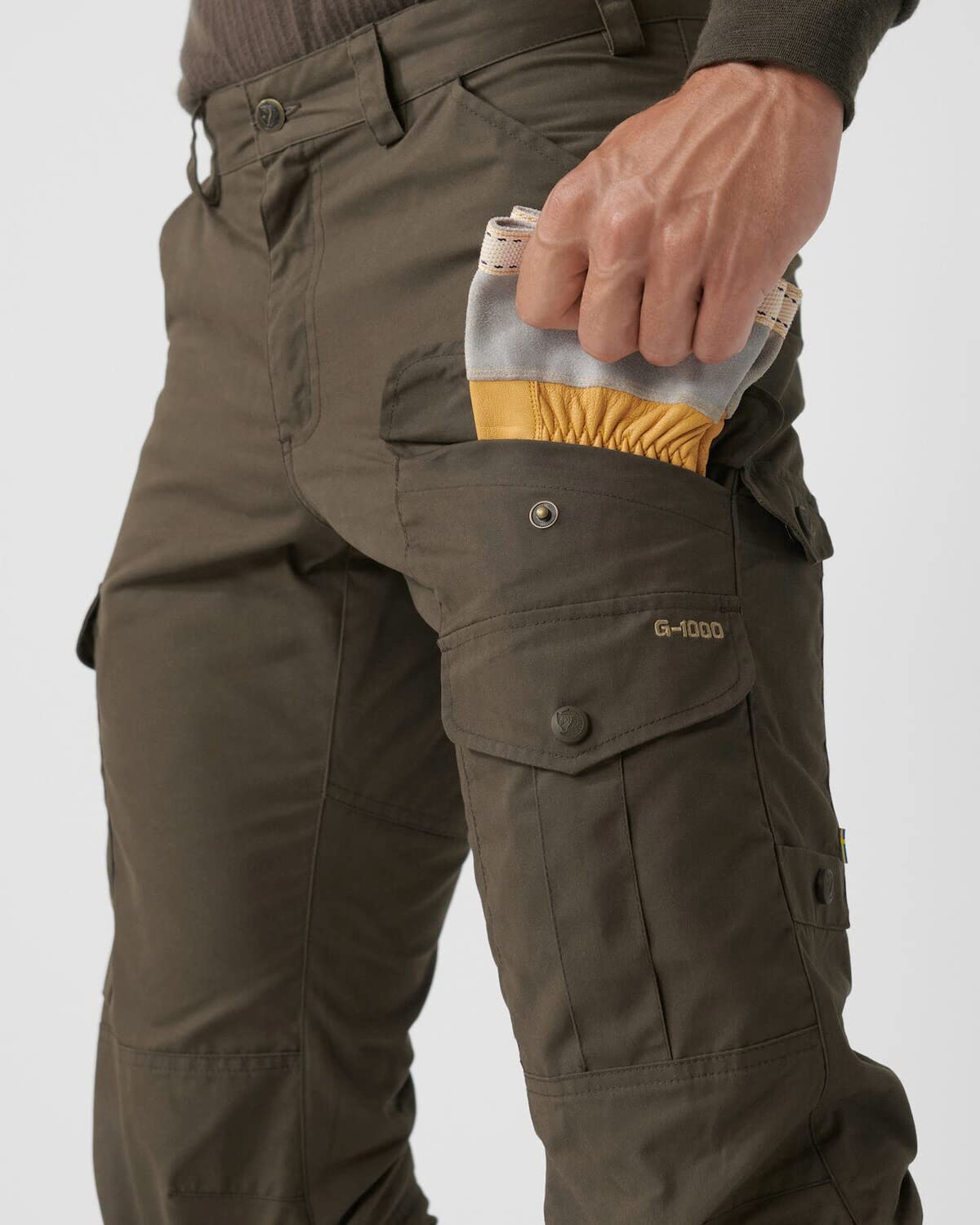 Fjallraven Barents Pro Hunting Trousers M Sport, Hombre, Dark Olive, 46