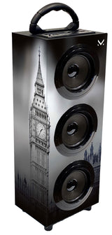 Majestic TS 100BT USB SD AX - Sistema de Audio Multimedia Bluetooth 3 Altavoces y 1 subwoofer, batería Recargable, Entrada USB/SD/AUX, Mando a Distancia, Londres