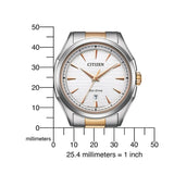 Citizen Reloj Analógico para Hombres de Cuarzo japonés con Correa en Acero Inoxidable AW1756-89A