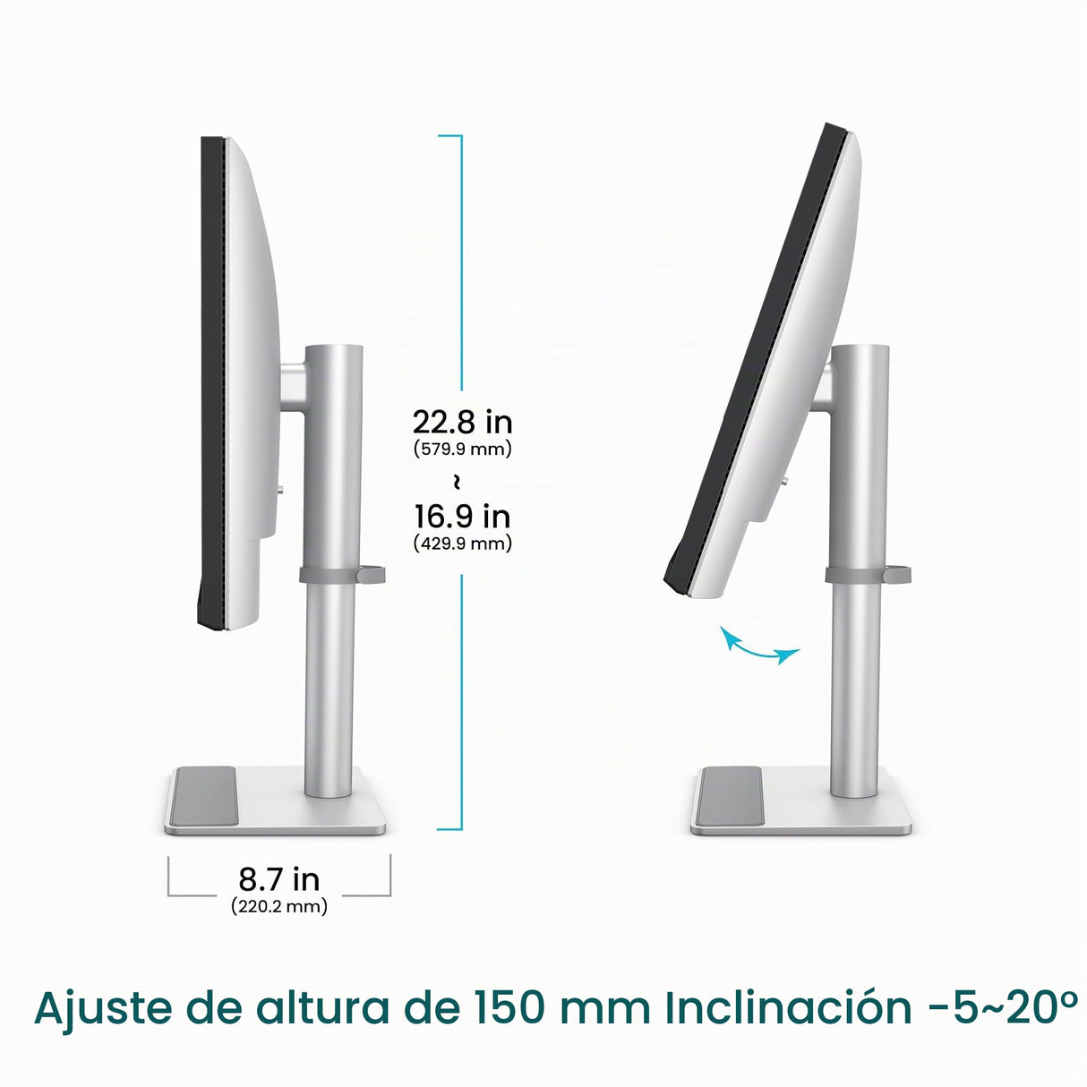 BenQ MA270S 27" 5K 5120x2880 Monitor Nano Gloss para Creadores Mac, Thunderbolt 4 96W/15W, Color Mac, Daisy Chain, KVM, Control de Brillo y Volumen, Ajuste de Altura e inclinación, Gama P3