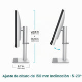 BenQ MA270S 27" 5K 5120x2880 Monitor Nano Gloss para Creadores Mac, Thunderbolt 4 96W/15W, Color Mac, Daisy Chain, KVM, Control de Brillo y Volumen, Ajuste de Altura e inclinación, Gama P3