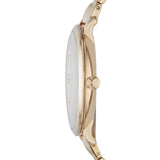 Fossil Jacqueline Reloj para mujer, movimiento de cuarzo con correa de acero o piel, Tono oro y blanco, 36MM