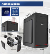 Intel i7 - Computadora Multimedia Business Office con 3 años de garantía | 32 GB RAM | 1000 GB SSD | USB 3.0 | Windows 11 Prof. 64-bit | WiFi 600 y Bluetooth 5