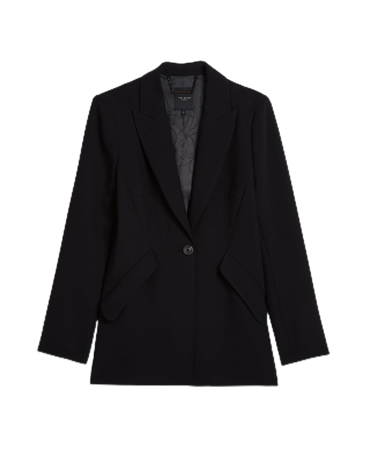 Ted Baker Manabl Single Breasted Tailored Blazer, Negro, 40 para Mujer