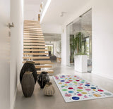 Vilber Kids Dots Alfombra, Vinilo, Multicolor