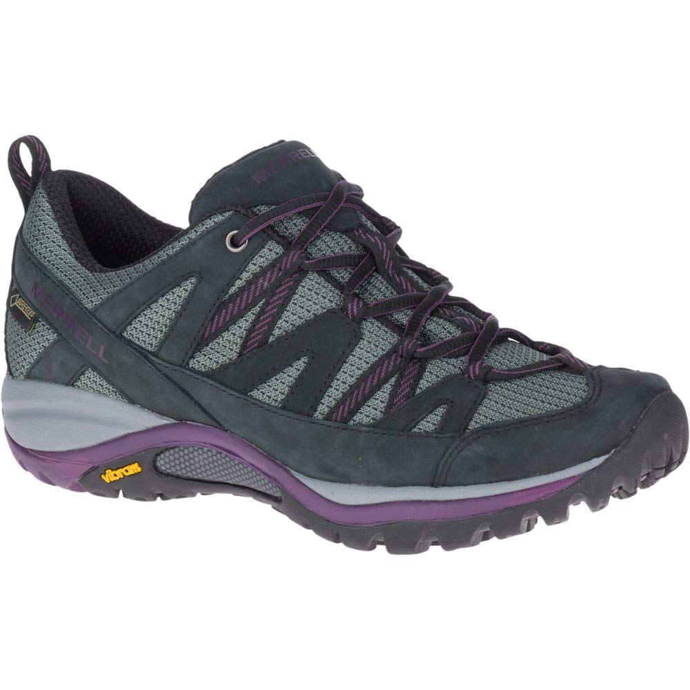 Merrell Siren Sport 3 GTX, Zapato para Caminar Mujer, Negro (Black/Blackberry), 39 EU