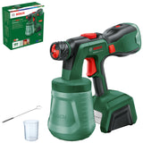 Bosch pulverizador Pintura con batería UniversalSpray 18V-300 (pulveriza Pintura de látex/emulsión, Barniz y Laca; 2 m²/min; depósito 1200 ml; Sistema 18V; sin batería)