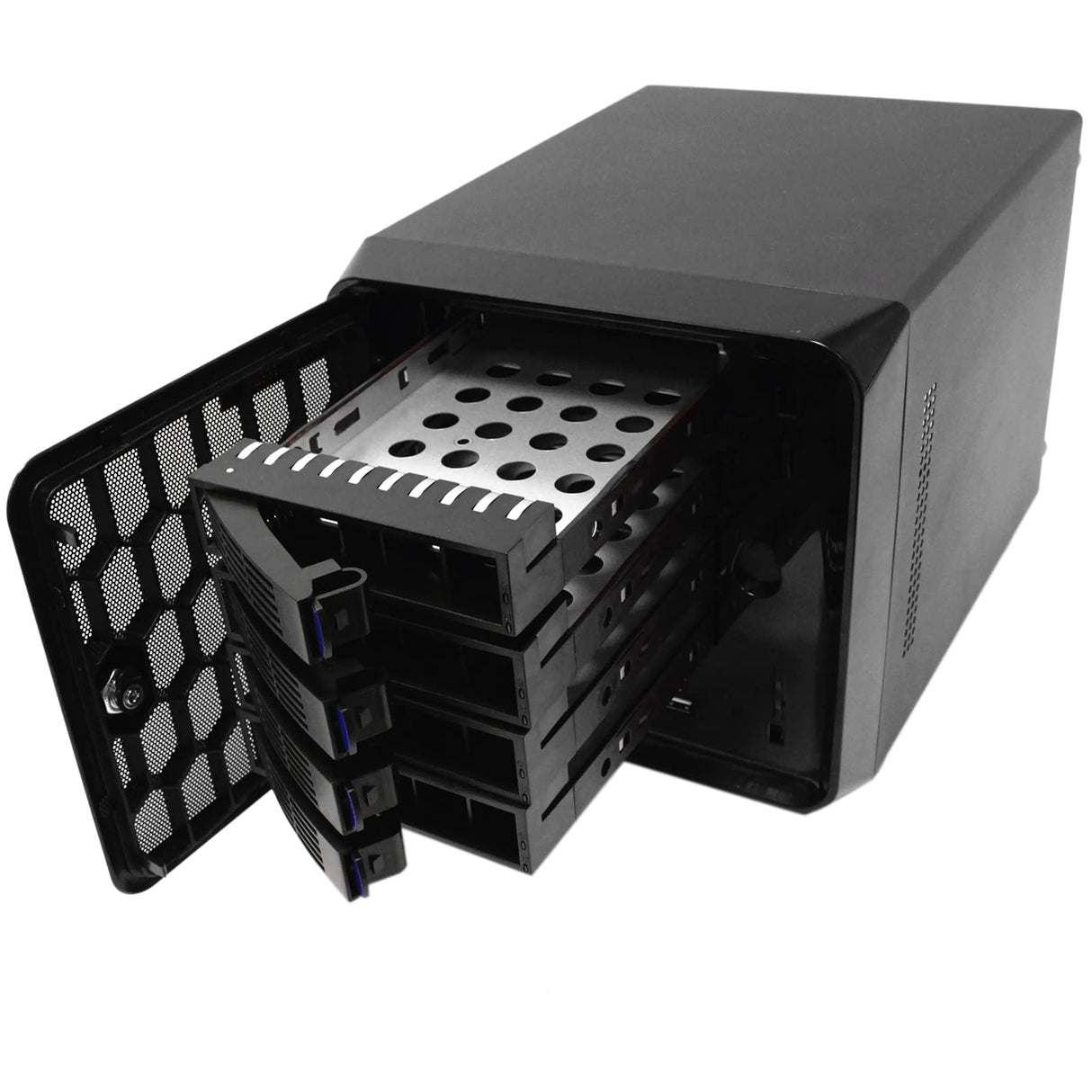 RackMatic - Caja cúbica Mini ITX 4 Discos Duros SATA extraibles