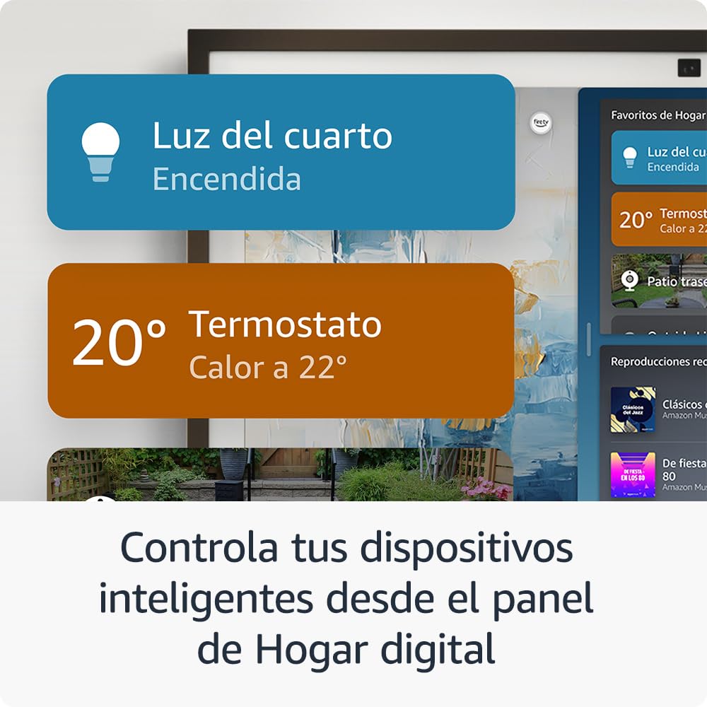 Amazon Echo Show 15 | Pantalla inteligente Full HD de 15,6", con Alexa, Fire TV integrado y mando por voz Alexa
