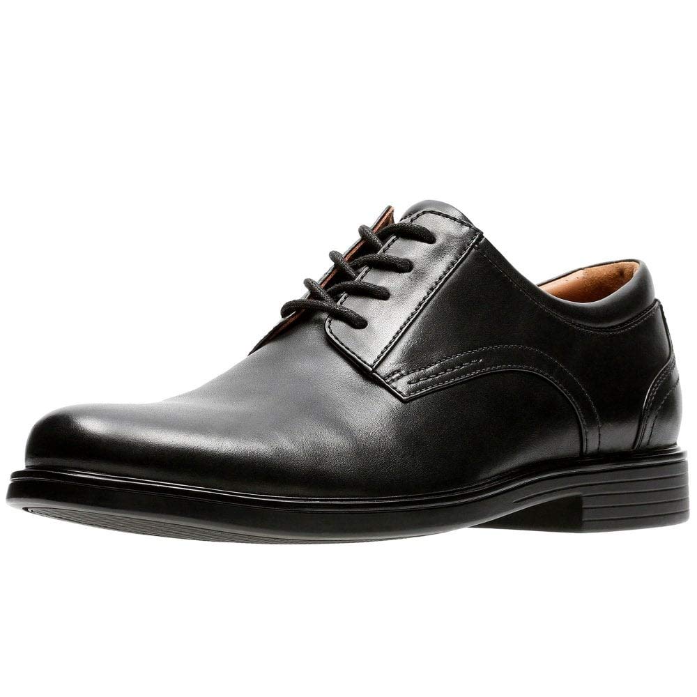 Clarks Un Aldric Lace Zapatos de cordones derby Hombre, Negro (Black Leather -), 42 EU