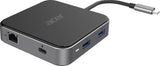 Acer 7 en 1 USB4 8 K Multi Display Hub 1 x HDMI/1xDP/2 x USB 3.2/USB-C/RJ45/Audi