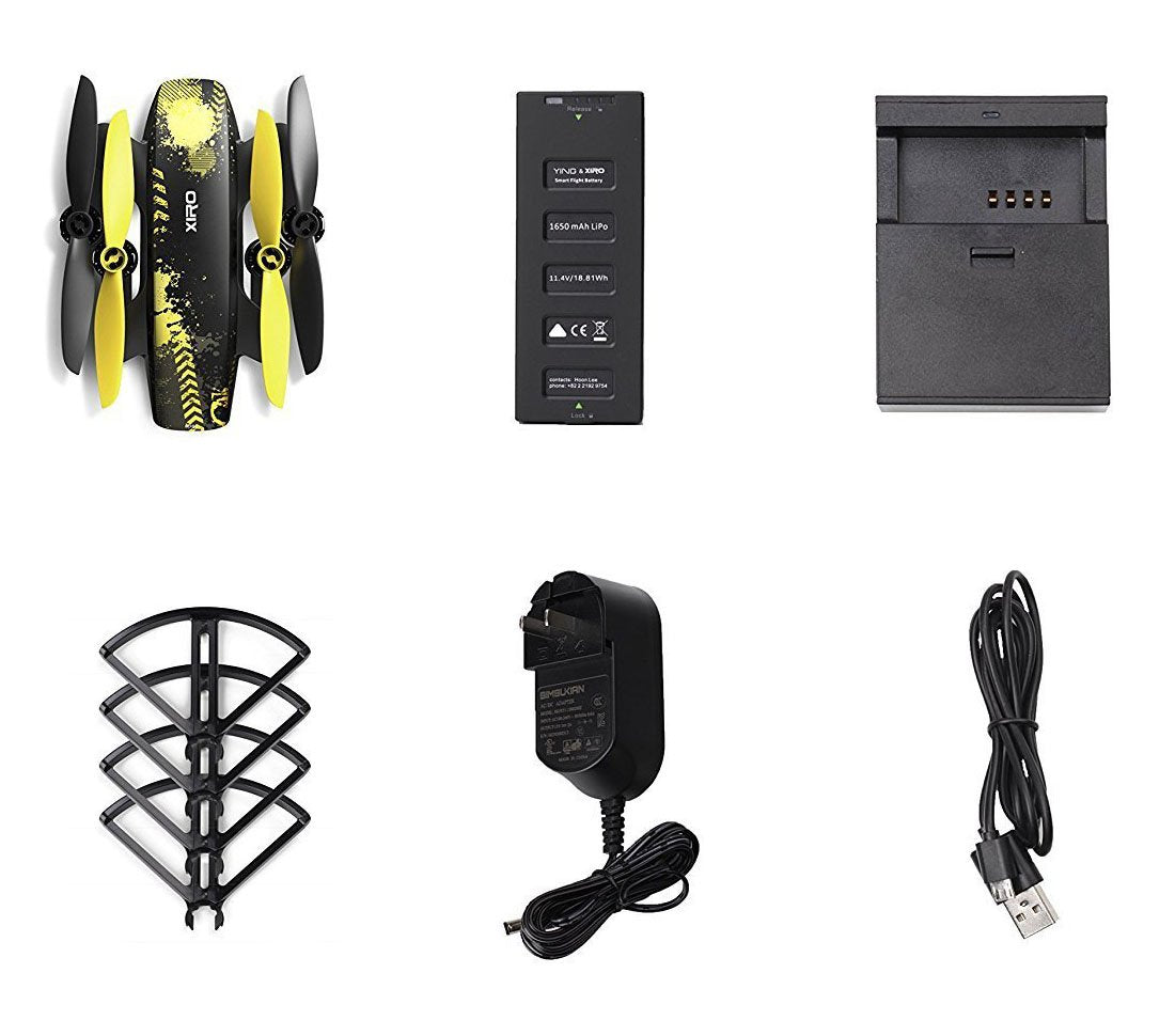 Xiro Xplorer Mini Drone, Negro/Amarillo