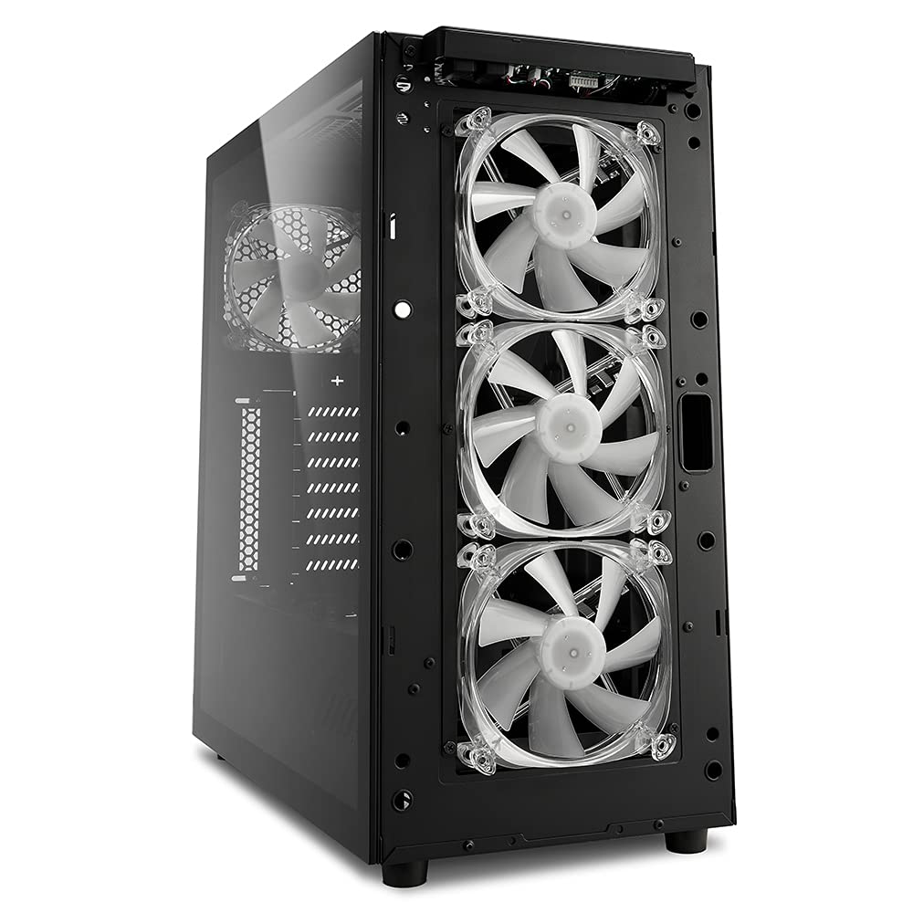 Sharkoon TG6M RGB - Caja de Ordenador, PC Gaming, Semitorre ATX, Negro