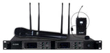 GLEMM Doble Radio bodypack+ Mano UHF