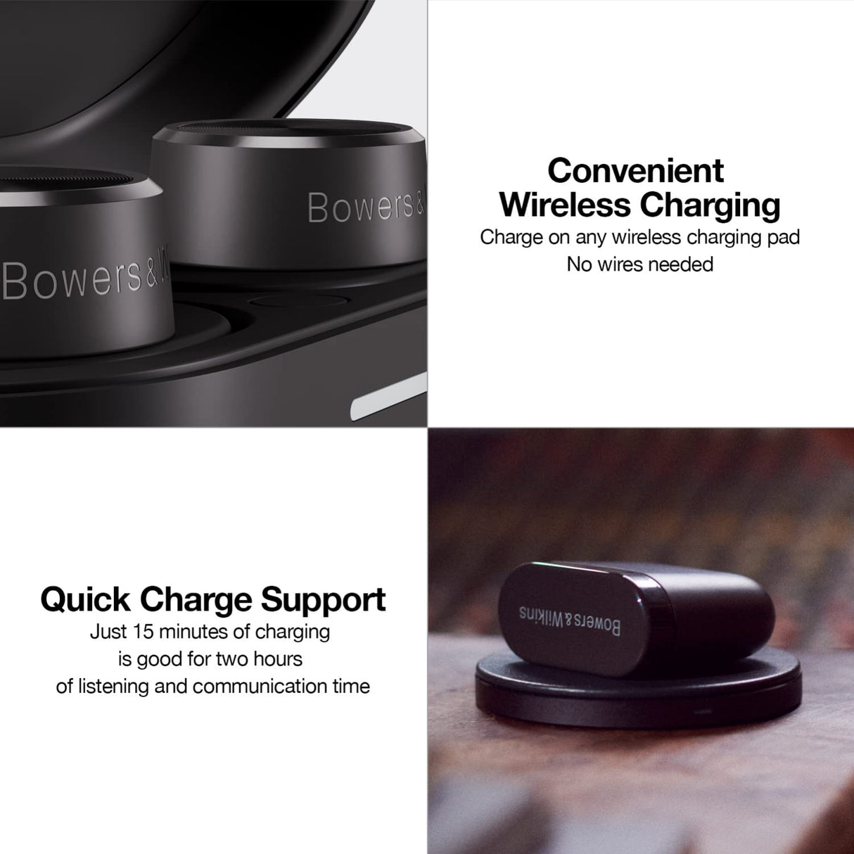 Bowers & Wilkins PI5 Auriculares TrueWireless con Cancelación Adaptativa de Ruido - Antracita