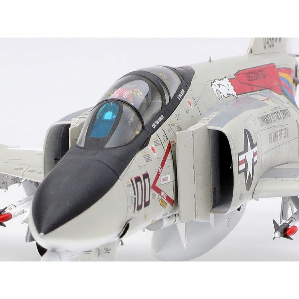 Tamiya-0 Fahrzeug 61121 1:48 F-4B Phantom II Mcdonnell Douglas-Réplica Fiel, plástico, Hobby, Kit de modelismo, Montaje, sin Pintar, Color unvarnished, Mittel