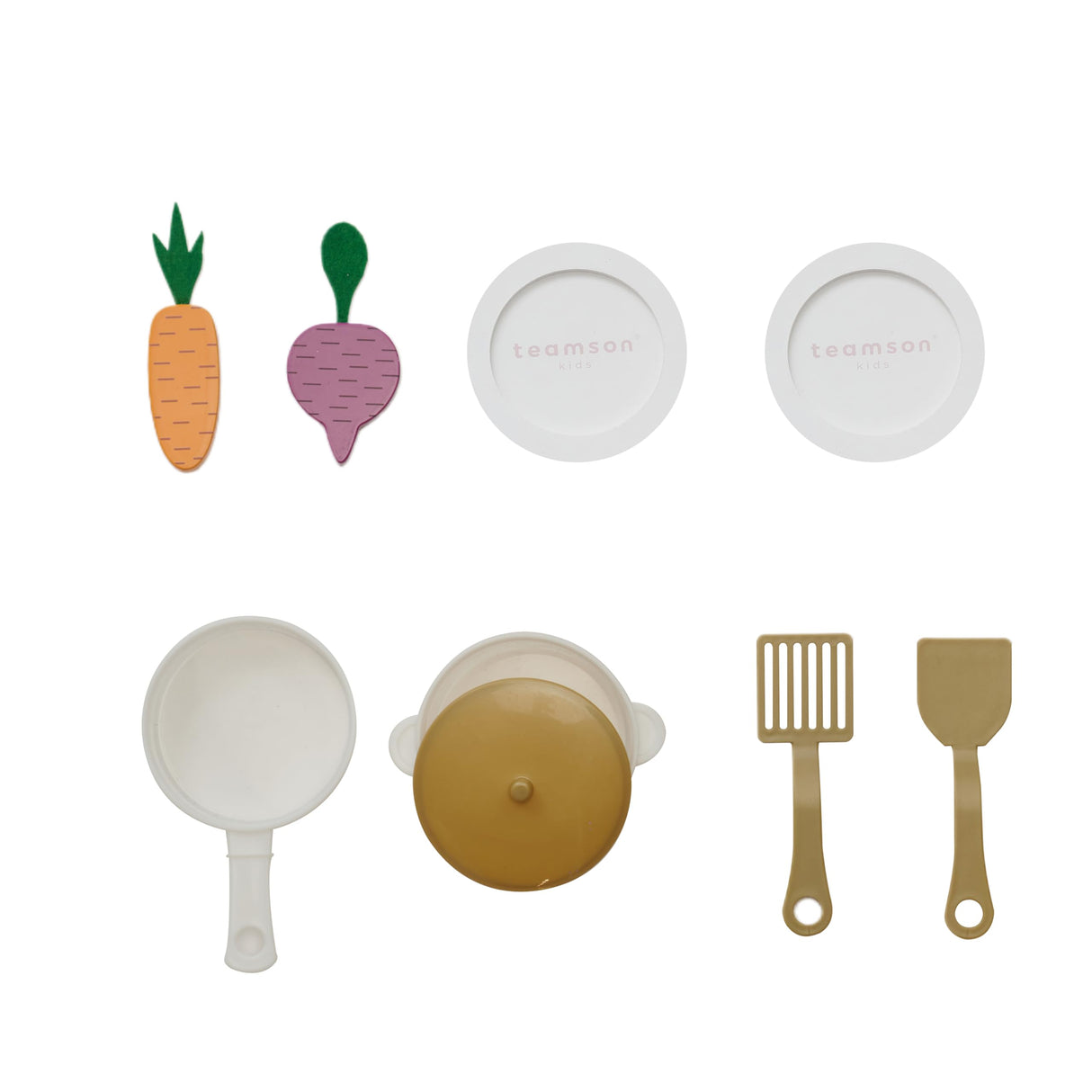 Teamson Kids Cocina de Madera Blanca para niños con huerto, Lavadora, Horno, Fregadero y Accesorios para Juegos creativos y simbólicos