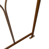 Relaxdays Arco Jardín Metal, 269x211x211 cm, Soporte Enredaderas y Rosas, Plantas Trepadoras, Tutor con Ganchos, Bronce, Acero