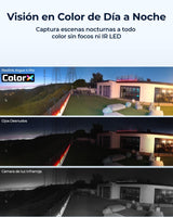 Reolink Argus 4 Pro, 4K Camara Vigilancia WiFi Exterior Solar, Visión Nocturna Verdadera en ColorX F1.0, Gran Angular de 180, 8MP Camara Seguridad con 2,4/5GHz Wi-Fi 6, Sin Cuotas