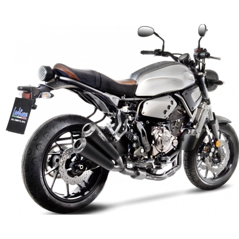 Sistema de escape completo LeoVince SBK GP DUALS, acero inoxidable para Yamaha XSR 700 modelo 2016-2020