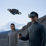 Pack DJI Avata 2 Vuelo Inteligente (tres baterías), dron FPV con cámara 4K, experiencia inmersiva, acrobacias con un toque, protector de hélices integrado, dron con cámara con Goggles N3 y RC Motion 3