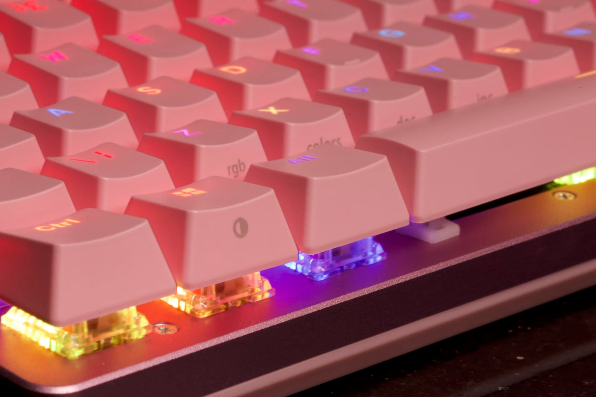 Glorious Gaming GMMK 2 Full Size (96%) - Teclado gaming mecánico, carcasa de aluminio, personalizable, keycaps dobles, switches Glorious Fox, RGB, distribuciones QWERTZ alemán - Rosa