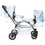 Roma Cochecito Doble para muñecas gemelas Amy Childs Polly Sparkle 2 en 1 y capazo - Sirena (3-16 años)