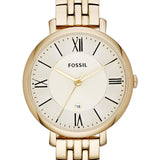 Fossil Jacqueline Reloj para mujer, movimiento de cuarzo con correa de acero o piel, Tono oro y blanco, 36MM
