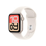 Apple Watch SE 3 GPS con Caja de Aluminio en Blanco Estrella de 40 mm y Correa Deportiva Blanco Estrella-Talla M/L.Monitores de entreno y sueño,Monitor de frecuencia Cardiaca, Pantalla Siempre Activa