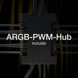 be quiet! Light Loop 240 mm Black CPU refrigerador con agua para sistemas muyoverclockeados, elegante bloque de refrigeración ARGB, 2 ventiladores Light WingsLX PWM high-speed, con ARGB-PWM-Hub