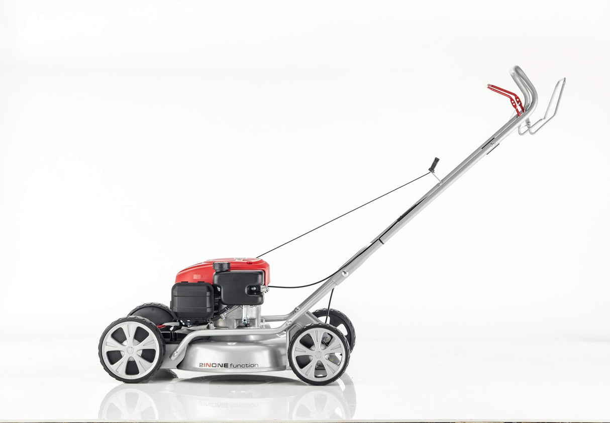 AL-KO 468 SP-A BIO - Cortacésped autopropulsado de gasolina | Potente motor de 2,1 kW | Ancho de corte de 426 cm | Cubierta de acero