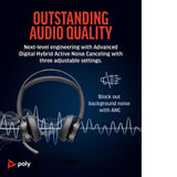 HP Poly Voyager Focus 2 - Auricolare - On-Ear - Bluetooth