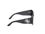 Guess Gu00202 Gafas, 01b Shiny Black, 54/19/135 para Mujer