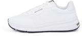 Tommy Hilfiger Low Profile Sneaker Hombre Lightweight Knit Calzado Deportivo, Blanco (White), 43