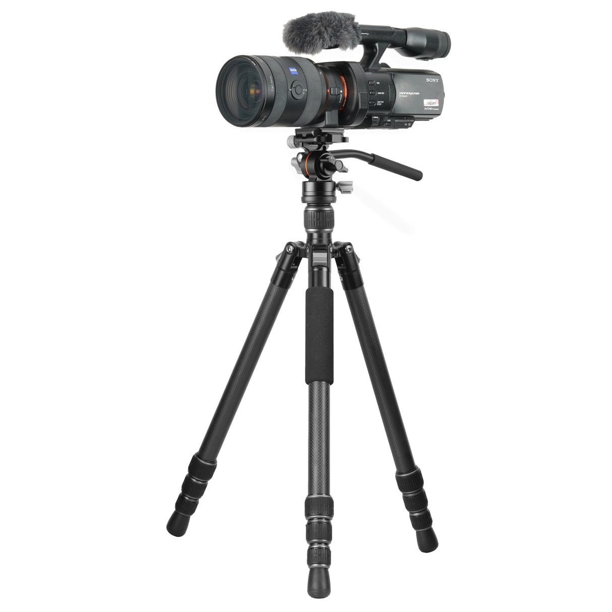 Vanguard Vesta GO 264CV12 - Trípode de Viaje de Carbono, rótula de vídeo